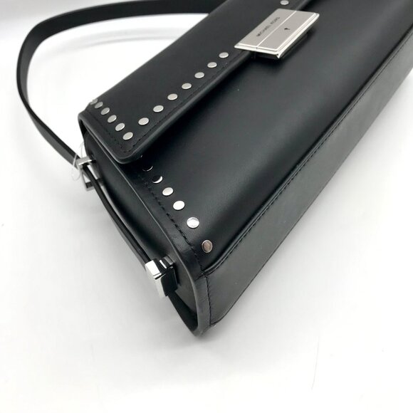 Michael Kors Black Leather Ludlow Adjustable Shoulder Bag - Picture 8 of 11